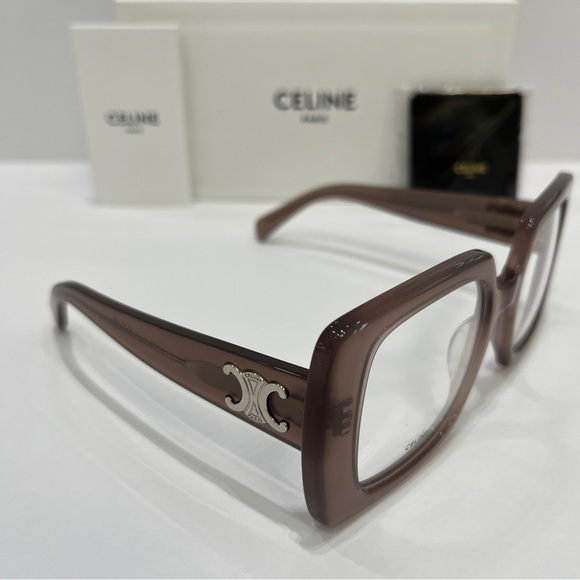 CELINE Triomphe CL50121i Milky Hazelnut Eyeglasses, 100% AUTHENTIC - Picture 4 of 6